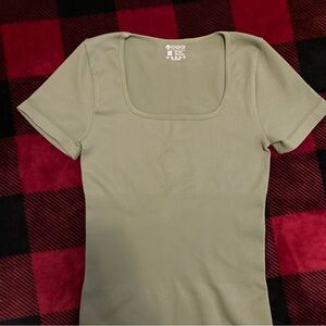 Olive Green OQQ ribbed jumpsuit